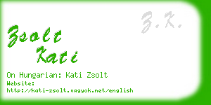 zsolt kati business card